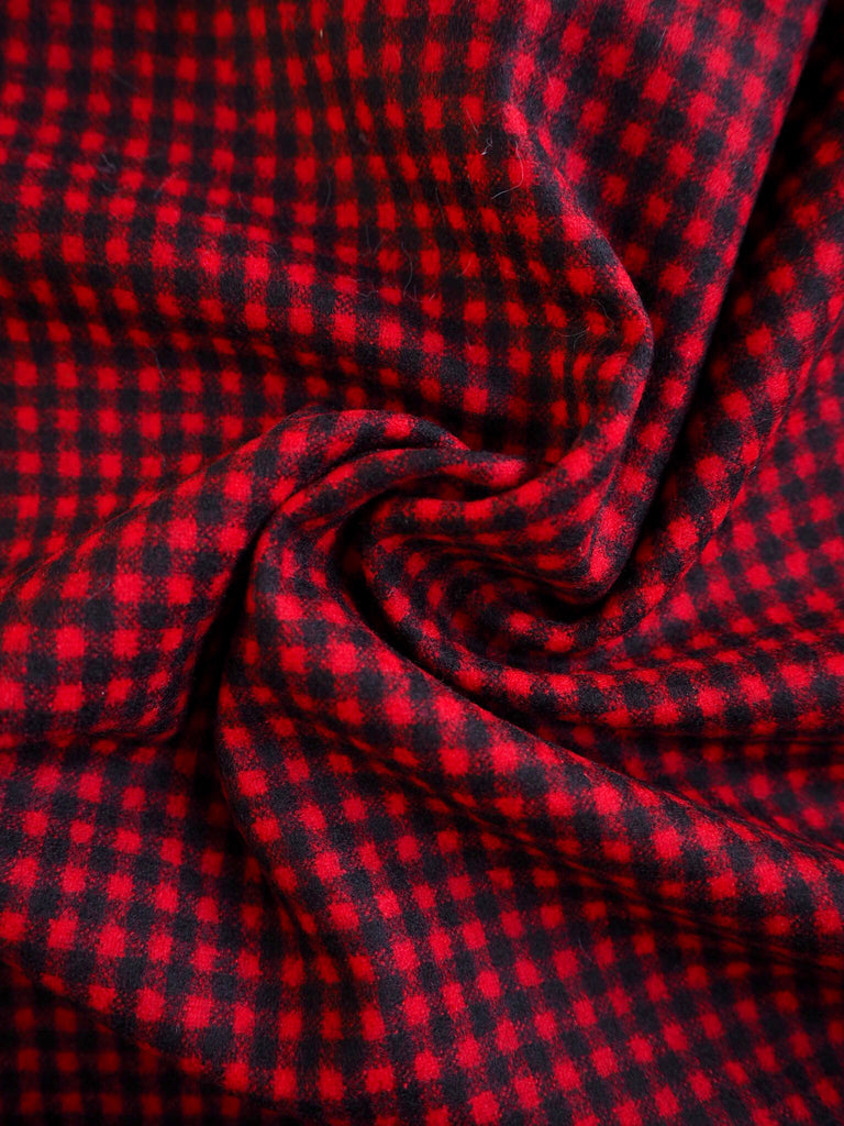 Vienna Red Check Wool