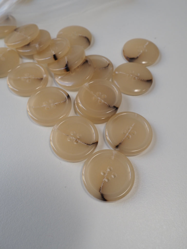 YUEARN 120pcs Small Buttons for Crafts, 18mm Small Bottons Resin