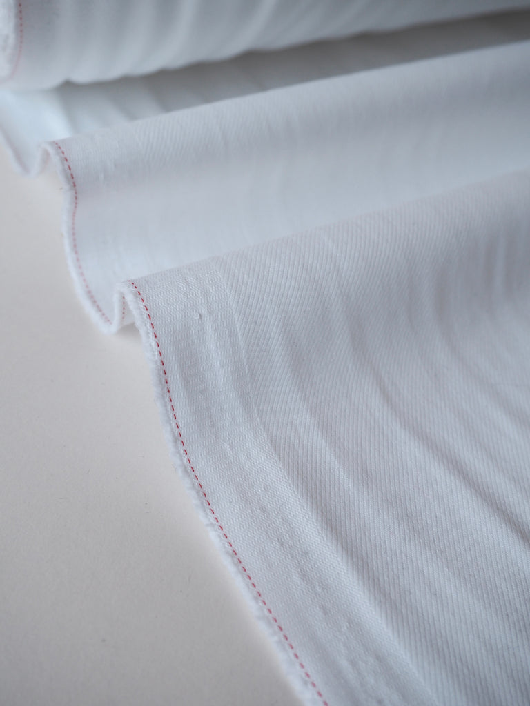Snow Brushed Cotton Stretch Twill