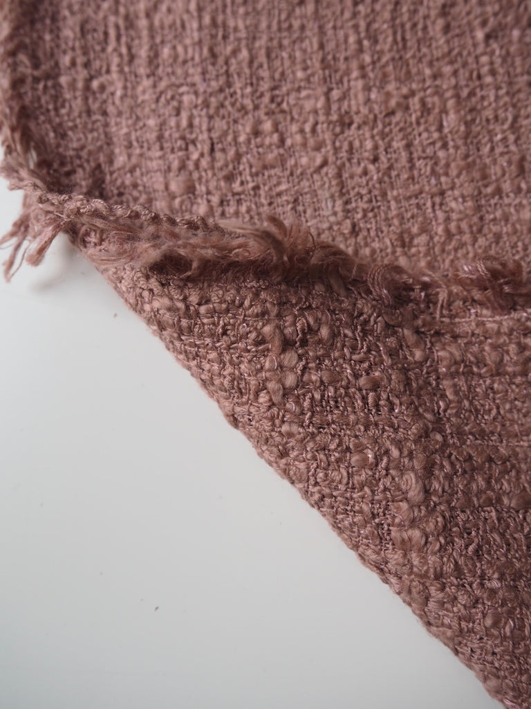 Rose Cotton Tweed