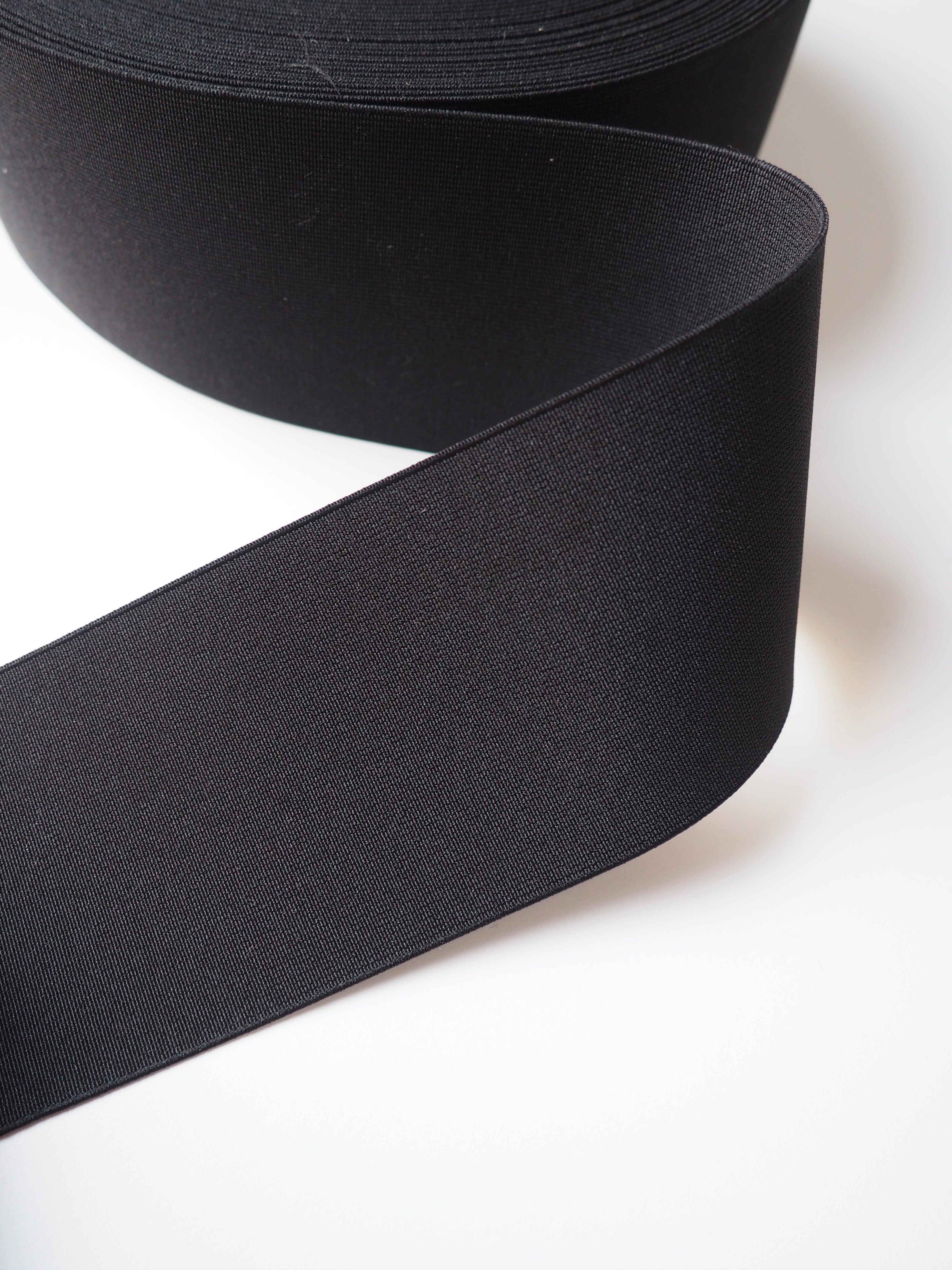 Black Extra Wide Strong Elastic 80mm – The New Craft House