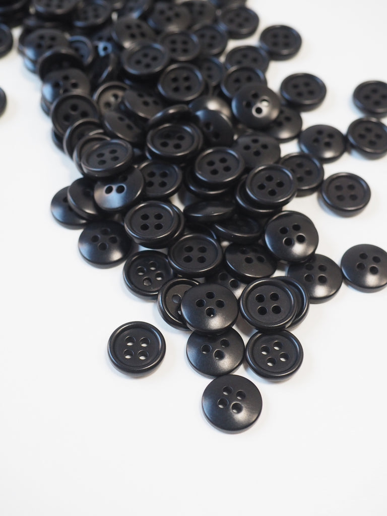 Black Corozo Button 11mm
