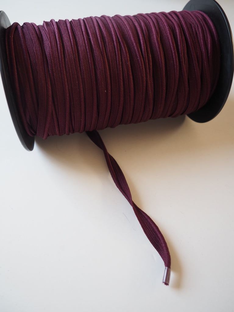 Burgundy Satin Woven Piping 9mm
