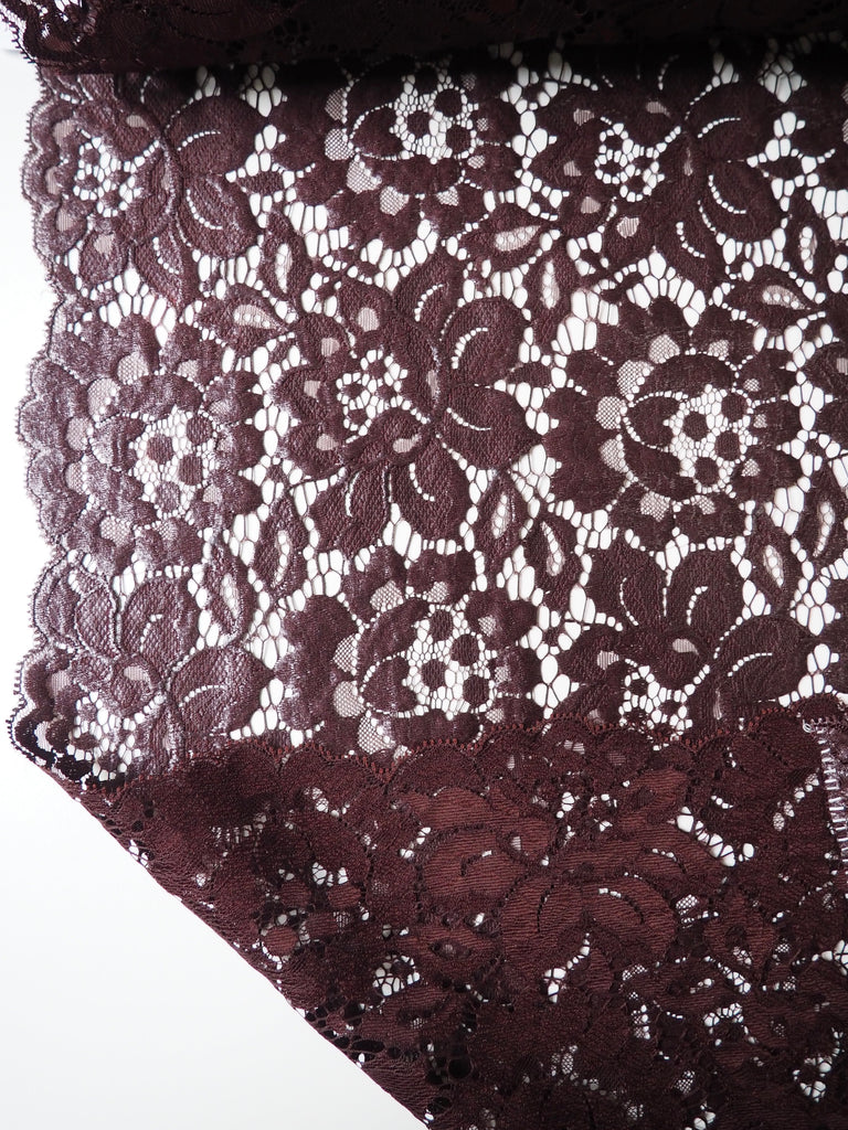 Mahogany Coated Floral Lace