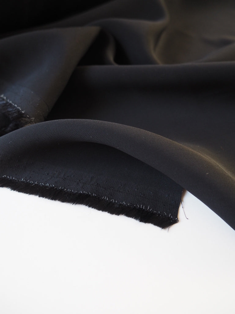 Black Stretch Viscose Cady