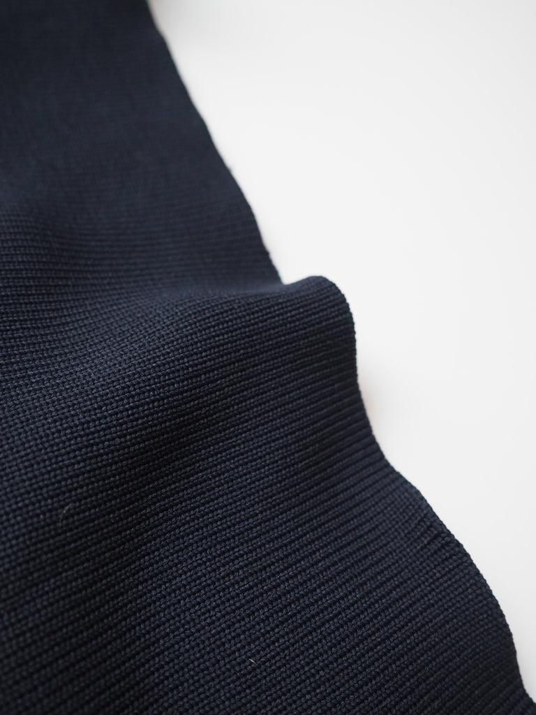 Navy Double Ribbed Cuff 8cm