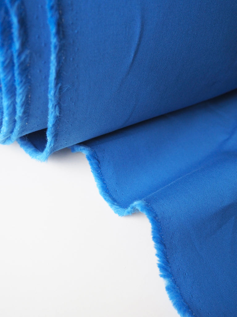 Ocean Double Faced Stretch Viscose Twill Crepe