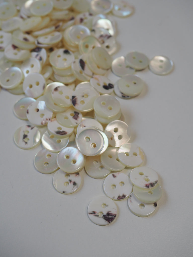 HEMOTON 10Pcs Pearl Buttons Round Pearl Buttons Decorative Button Clothing  Embellishment