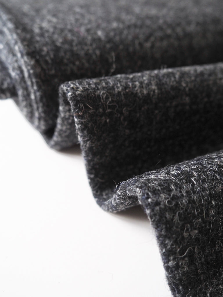 Joshua Ellis Slate Grey Check Wool Tweed