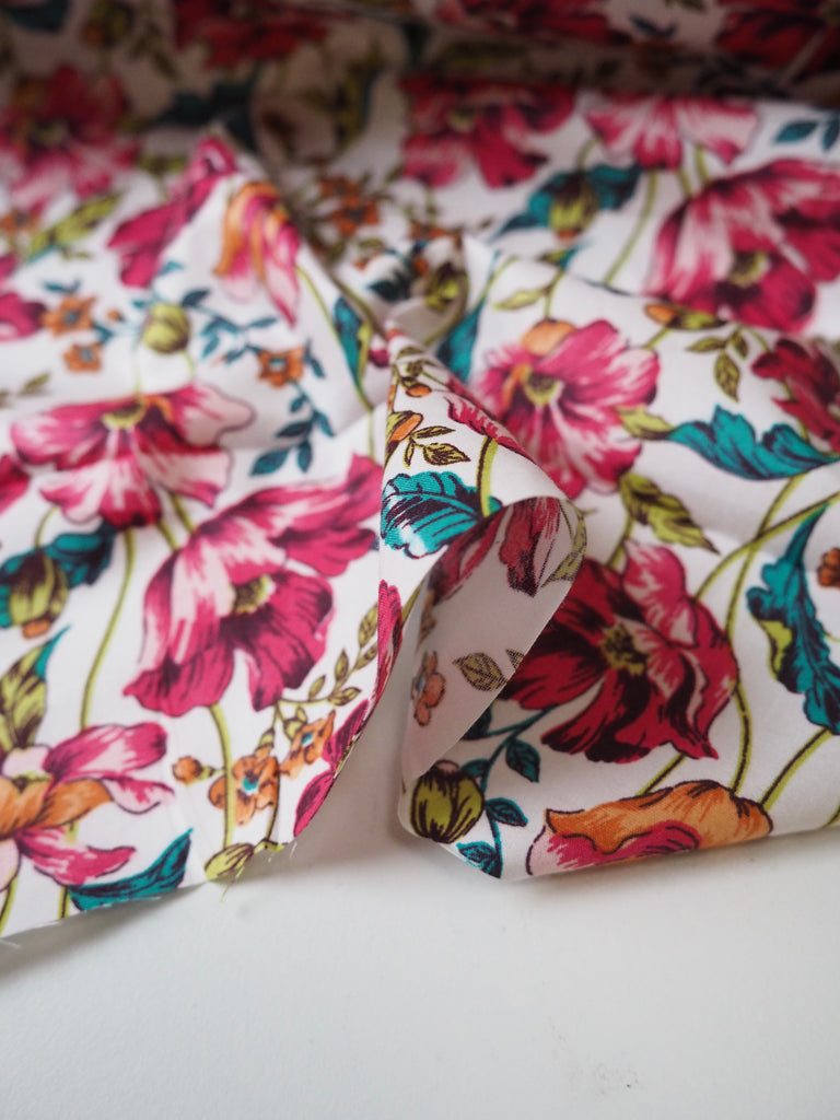 Pink Floral Printed Cotton