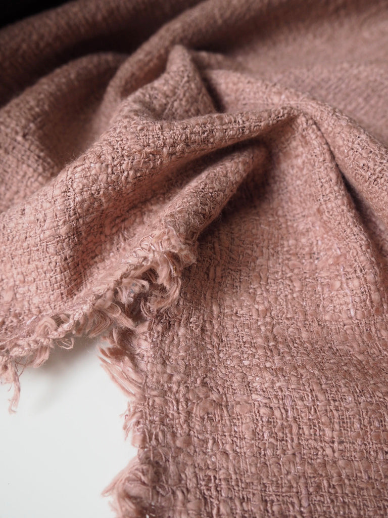 Rose Cotton Tweed