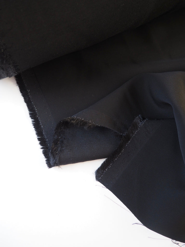 Black Stretch Viscose Cady