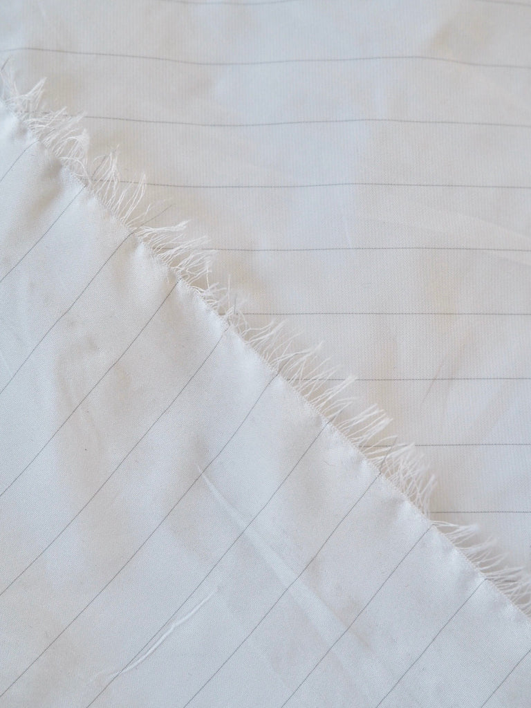 White + Grey Pinstripe Paper Taffeta