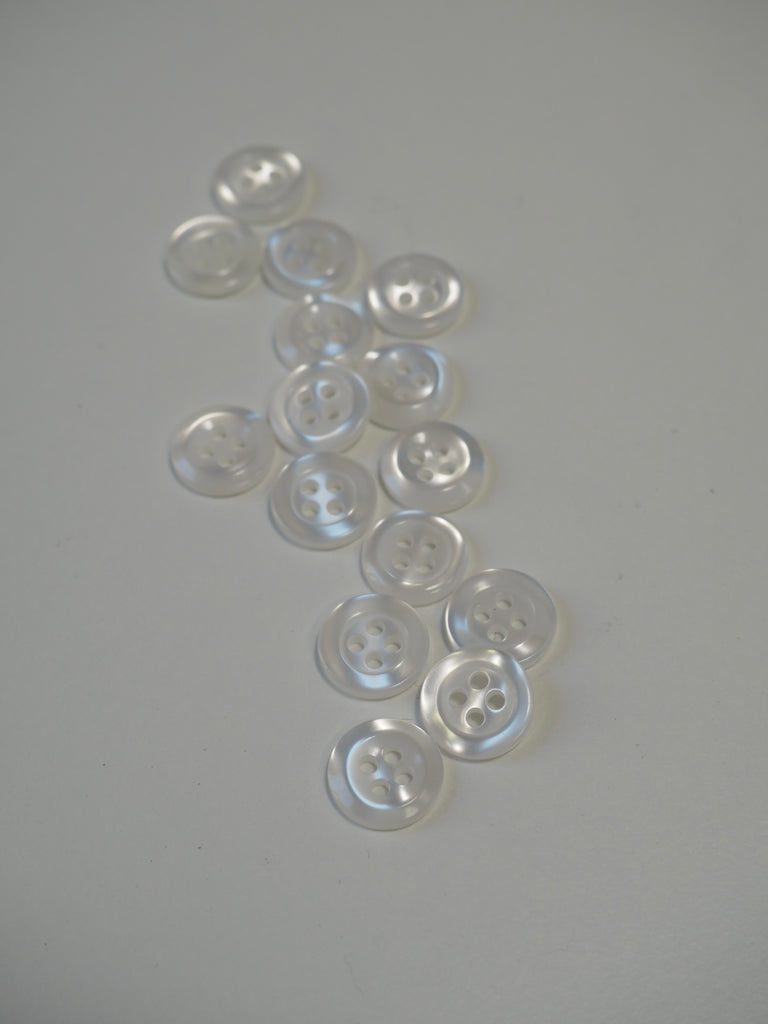 Pearl Ring Edge Plastic Shirt Button 11mm