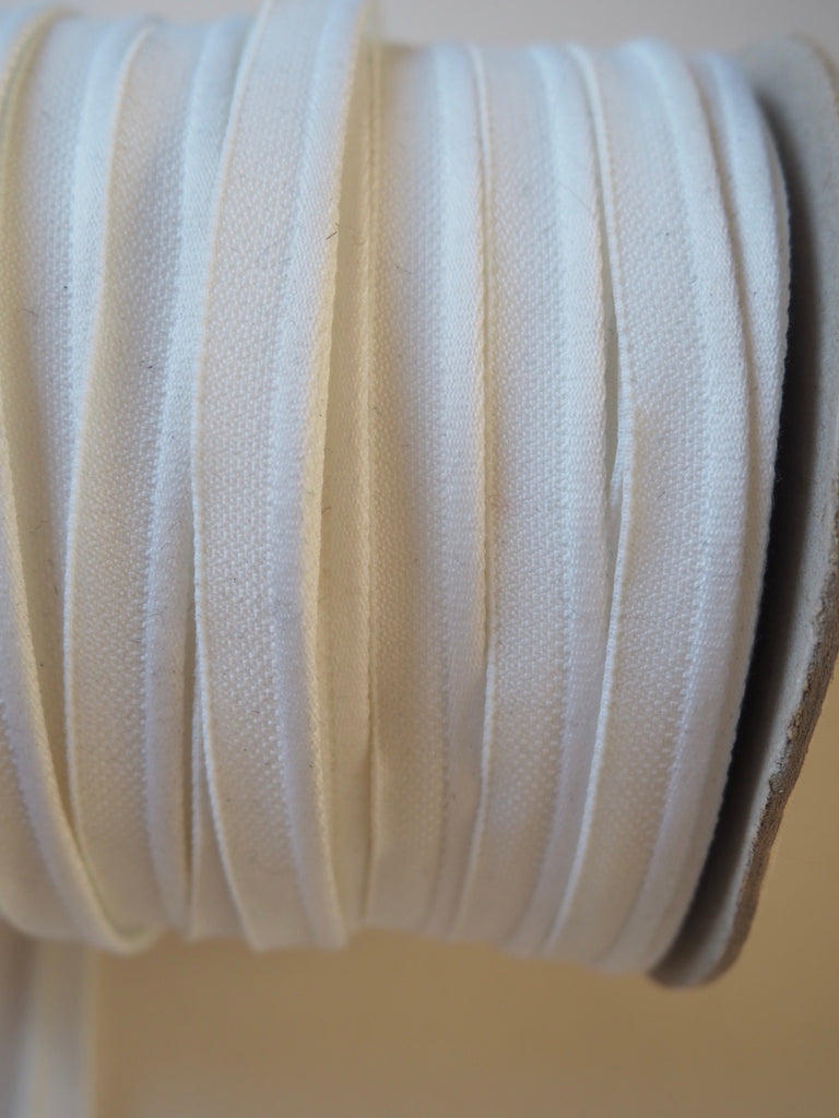 White Woven Piping 10mm