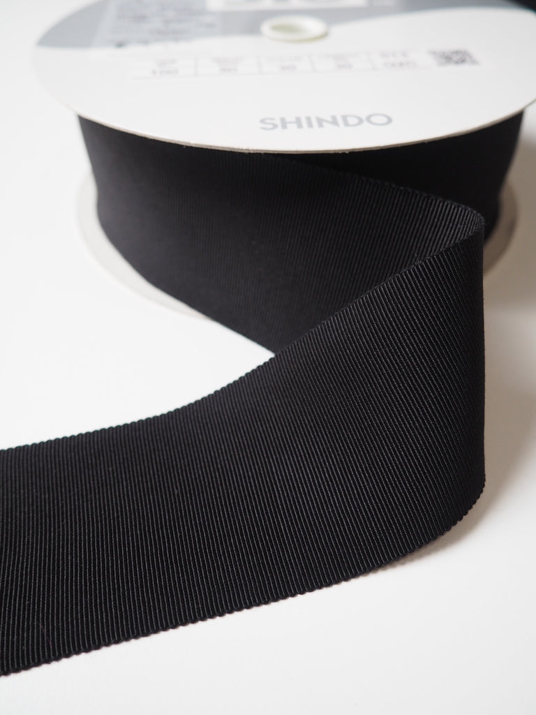 Shindo Black Grosgrain Ribbon 50mm