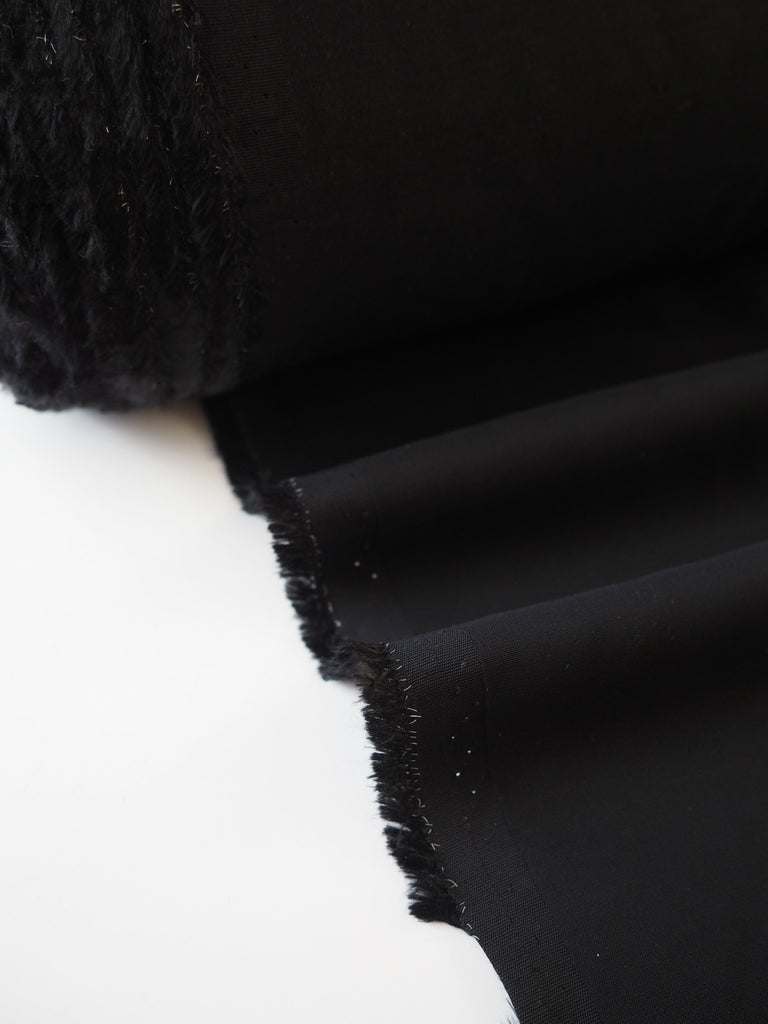 Black Stretch Viscose Cady