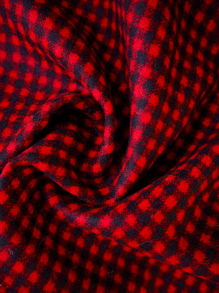 Vienna Red Check Wool