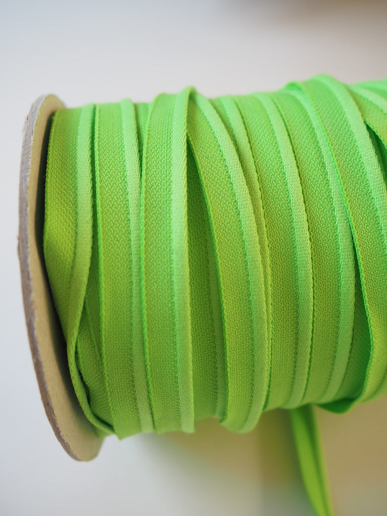 Neon Green Woven Piping 10mm