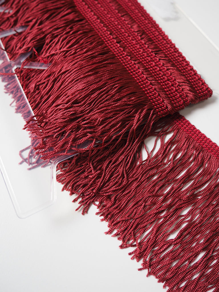 Classic Red Chainette Fringe 9cm