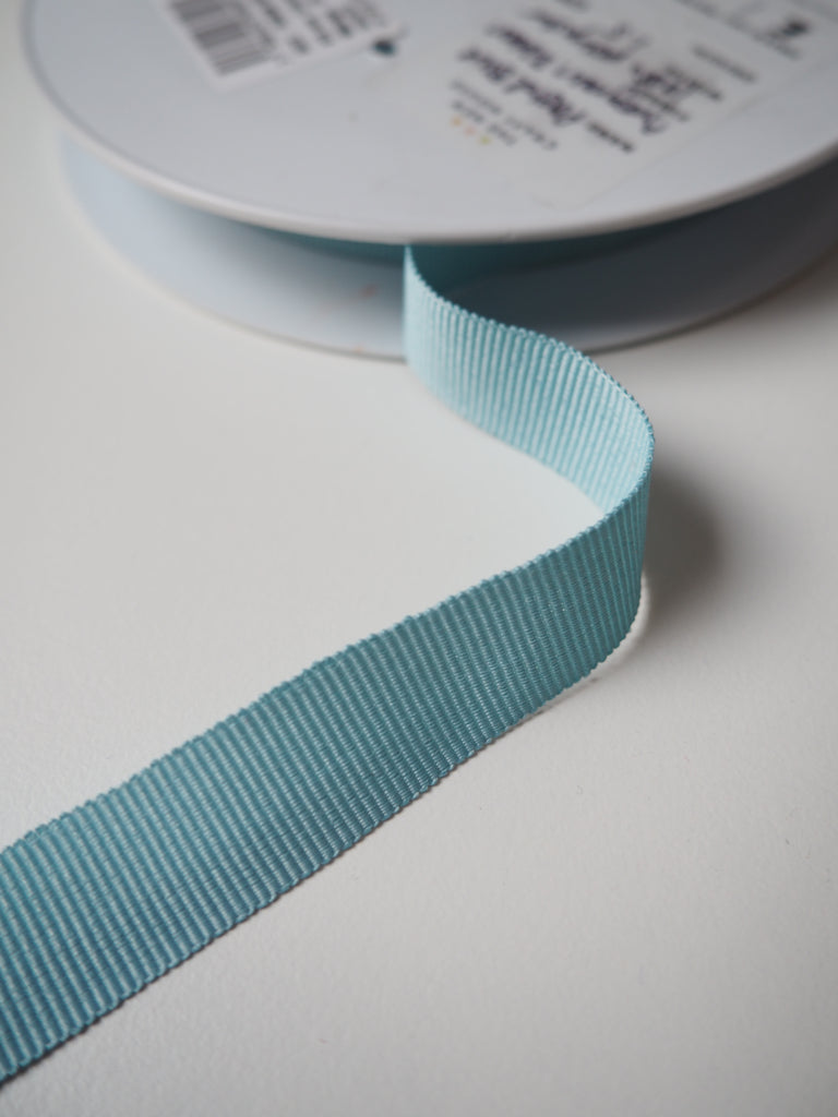 Pastel Blue Grosgrain Ribbon 15mm