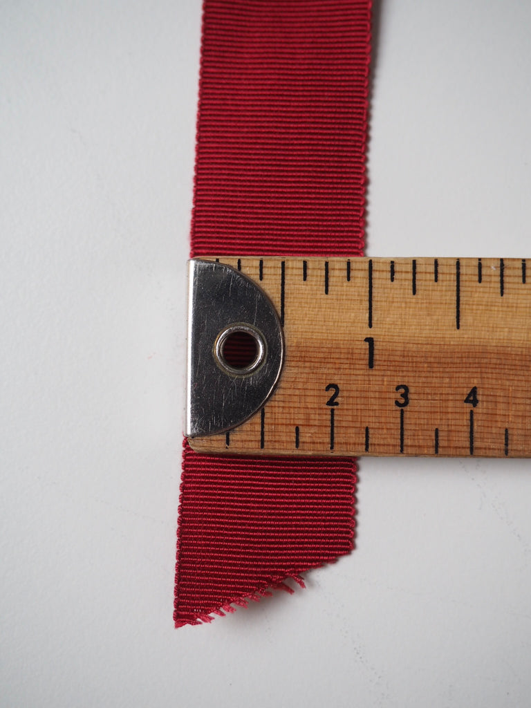Cranberry Grosgrain Ribbon 25mm