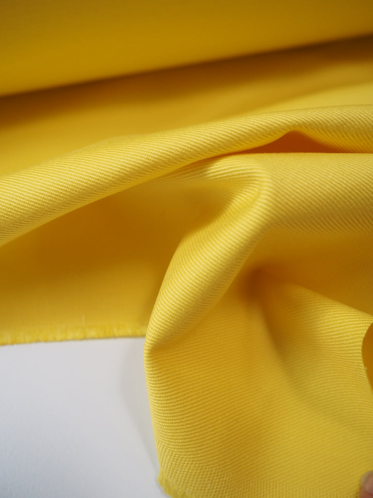 Bright Yellow Cotton Twill