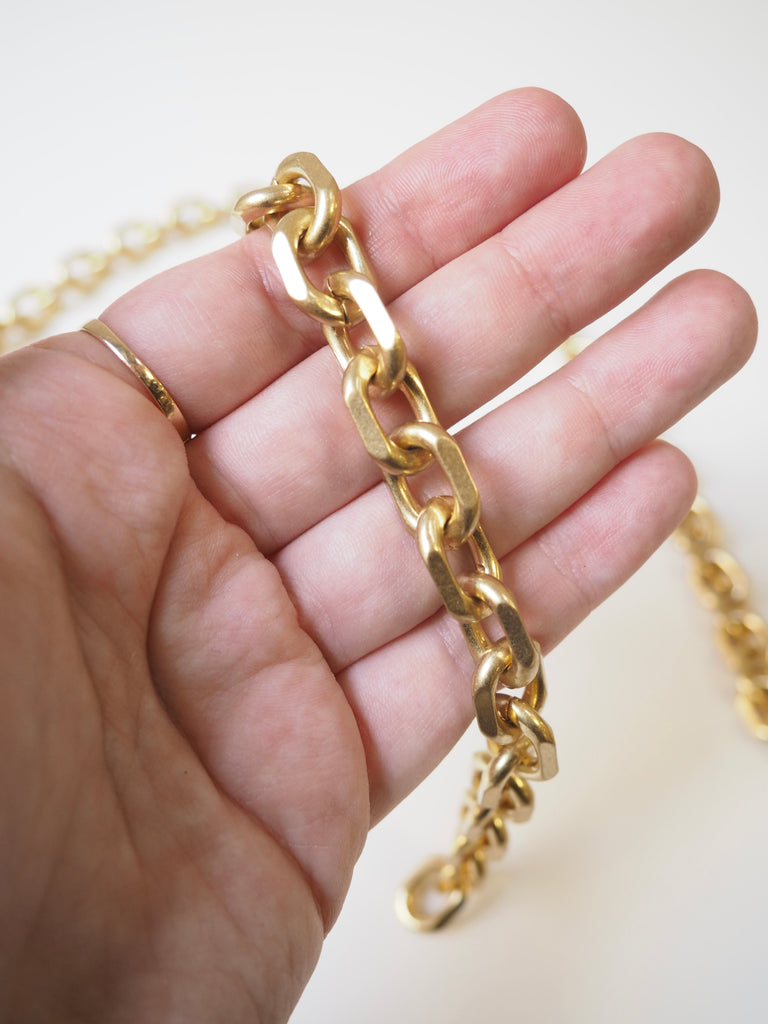 Gold Metal Link Chain 14 mm