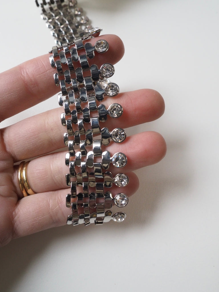 Diamanté Chain Trim - 35mm